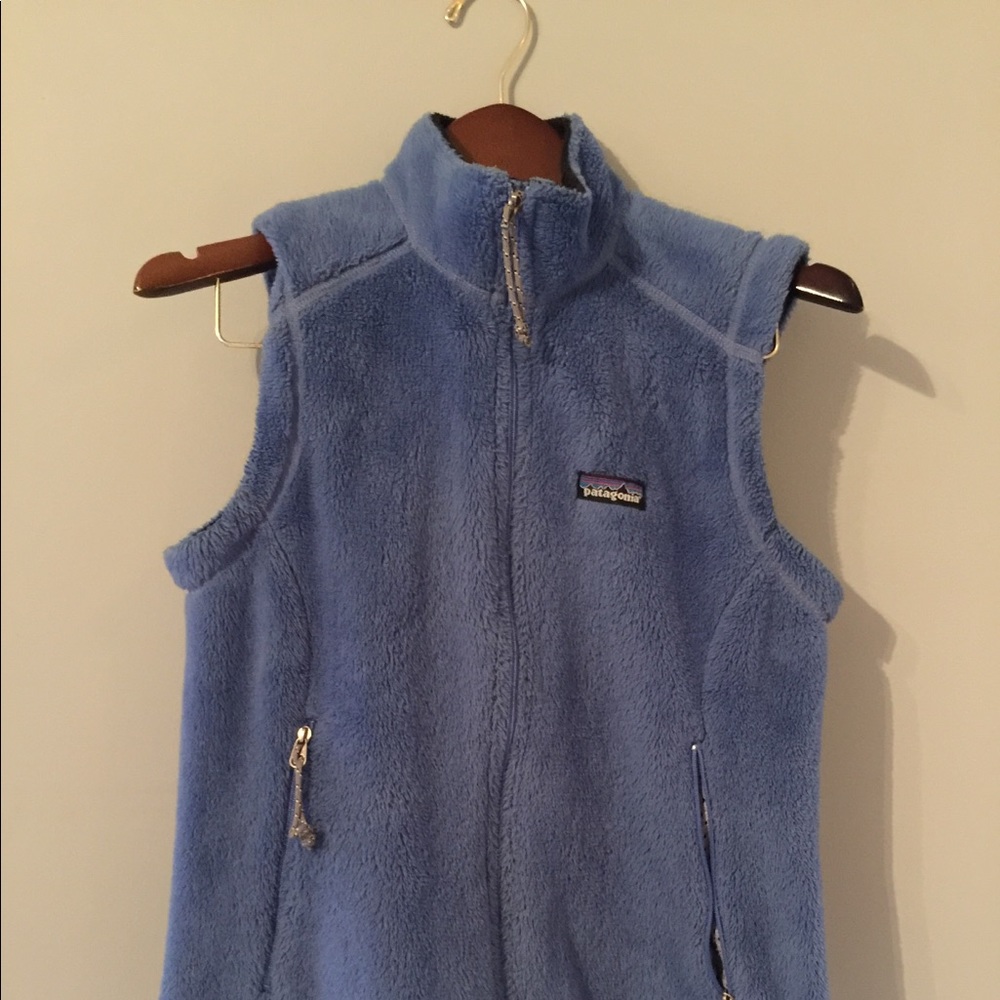 Plush Patagonia Vest - girls large